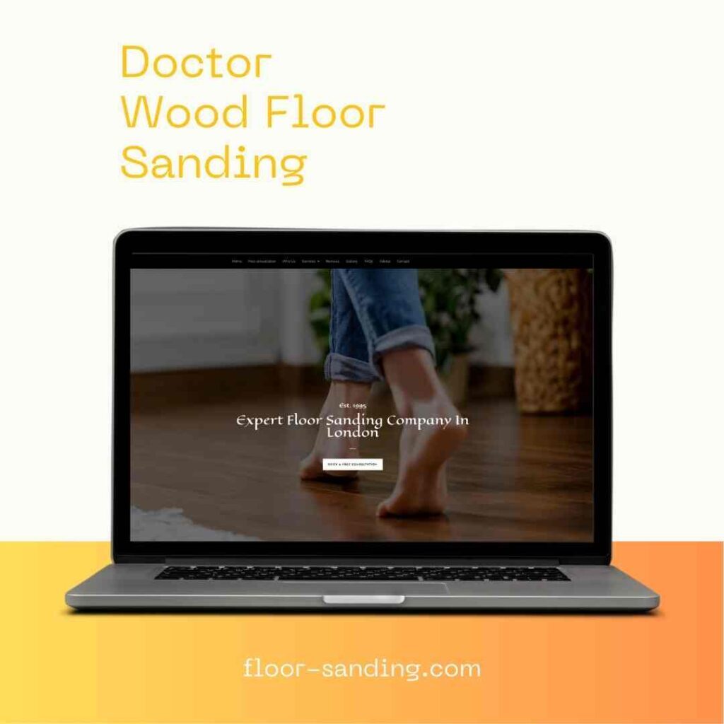 Website design for Doctor Wood Floor Sanding, an expert floor sanding company in London